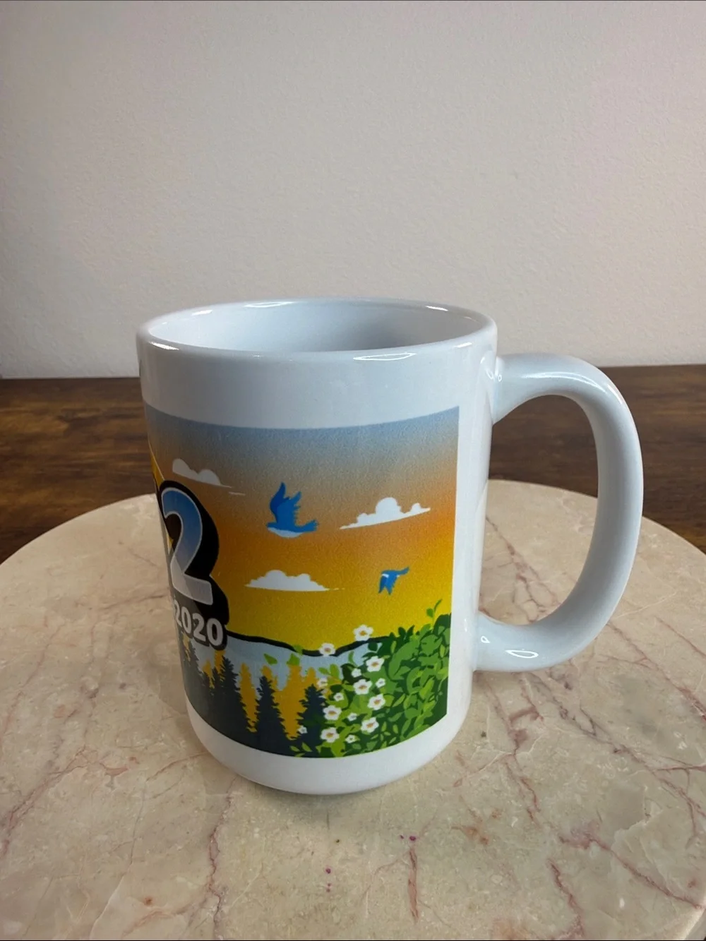 BO12 EST. 2020 White Ceramic Logo Mug